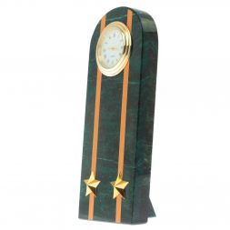 Часы &amp;quot;Погон подполковник  МЧС&amp;quot; камень змеевик