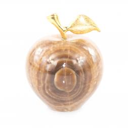 Сувенир &quot;Яблоко&quot; камень оникс коричневый 6,5х8 см (2,5)