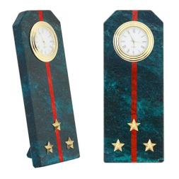 Подарочные часы "Погон старший лейтенант ВС" камень змеевик