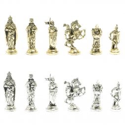 Шахматы &amp;quot;Рыцари крестоносцы&amp;quot; доска 40х40 см из обсидиана