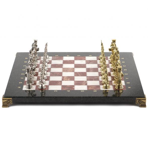 Шахматы &amp;quot;Посейдон&amp;quot; 32х32 см лемезит мрамор 120788