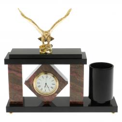 Настольный мини-набор &amp;quot;Орел&amp;quot; из родонита