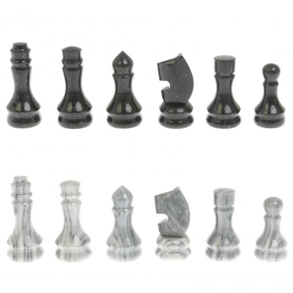 Шахматы &amp;quot;Традиционные&amp;quot; 44х44 см из мрамора и габбро-диабаза 129804