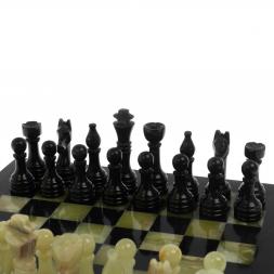 Настольные шахматы из оникса "Поединок" доска 30х30 см