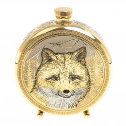 Подарочный набор &amp;quot;Лиса&amp;quot; фляжка и 3 стопки перевертыша Златоуст