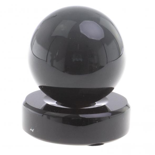 Шар из черного обсидиана 6 см на круглой подставке 124364