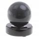 Шар из черного обсидиана 6 см на круглой подставке 124364