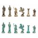 Шахматы &amp;quot;Подвиги Геракла&amp;quot; 28х28 см из мрамора и змеевика цвет бронза / патина 128198