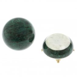 Шар &amp;quot;Антистресс&amp;quot; 13 см на подставке камень змеевик 13х13х19 см