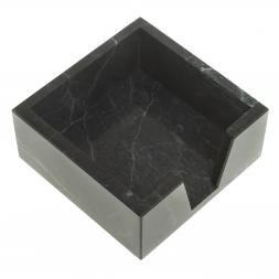 Лоток для бумаг &amp;quot;Кубарик&amp;quot; из черного змеевика 11х11х5 см