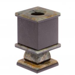 Карандашница из офиокальцита с Гербом РФ