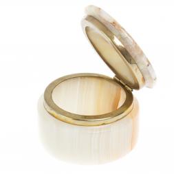 Шкатулка из оникса 6х6х4,5 см (2,5)