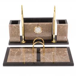 Письменный набор &amp;quot;Советник&amp;quot; из бежевого мрамора