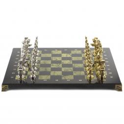Шахматы "Отечественная война 1812 г." доска 40х40 см змеевик