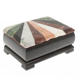 Шкатулка с мозаикой луч 18х12х8 см