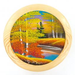 Тарелка декоративная &amp;quot;Осень&amp;quot; 30 см каменная крошка