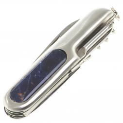 Нож мультитул складной 7 в 1 с камнем содалит