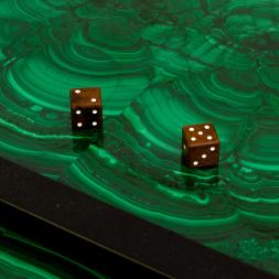 Нарды &amp;quot;Орнамент&amp;quot; камень малахит Златоуст