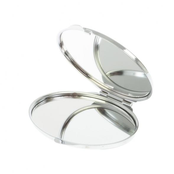 Зеркальце овальное из малахита цвет серебро 121278