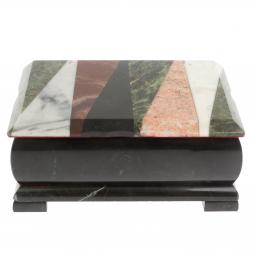 Шкатулка с мозаикой косой луч 18х12х8 см