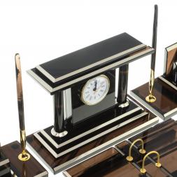 Письменный набор "Кабинетный" из чёрного обсидиана