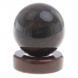 Шар из обсидиана 7,5 см коричневый на круглой подставке 124366