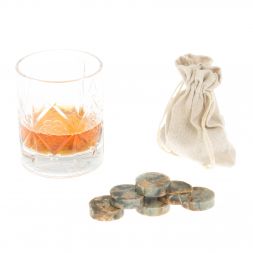 Камни для виски &amp;quot;Фишки&amp;quot; из камня офиокальцит 6 штук