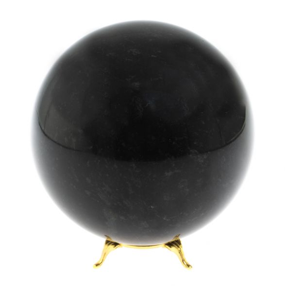 Шар из черного змеевика 13 см 127818
