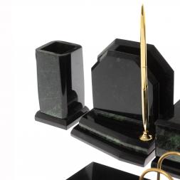 Письменный прибор &amp;quot;Куб&amp;quot; из змеевика