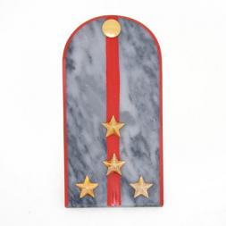 Сувенирный магнит &amp;quot;Погон Капитан МВД&amp;quot; камень мрамор