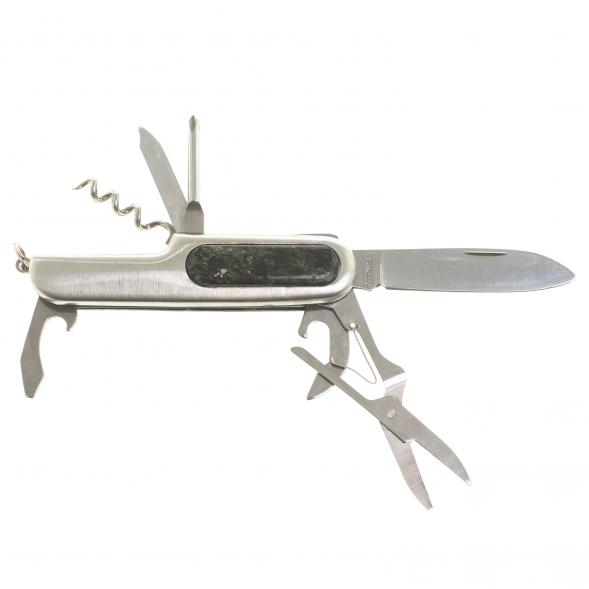 Нож мультитул складной 7 в 1 с камнем мусковит 123874