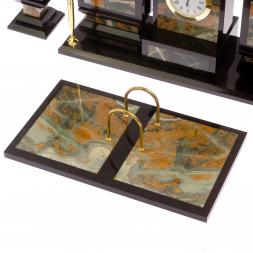 Письменный прибор "Орел" камень офиокальцит