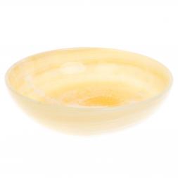 Тарелка суповая из медового оникса 20х20х5 см (8)