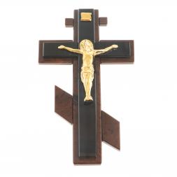 Крест настенный &amp;quot;Распятие&amp;quot; камень обсидиан