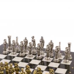 Шахматы &amp;quot;Афина&amp;quot; доска 32х32 см мрамор змеевик