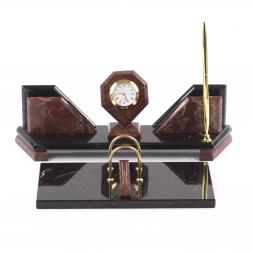 Настольный набор из камня "Эталон" лемезит