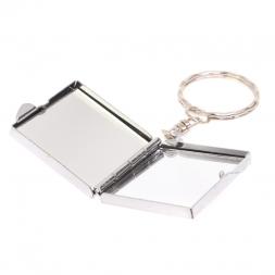 Складное зеркало брелок из флюорита квадратное