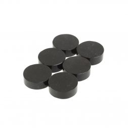 Камни для виски "Фишки" из черного змеевика 6 штук