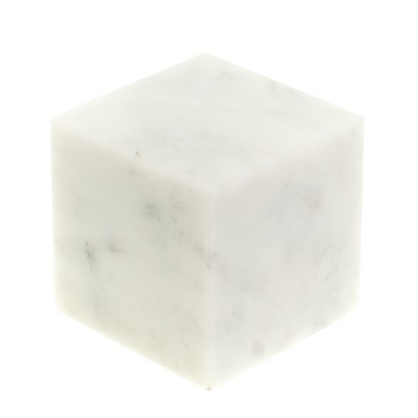 Куб 50 мм белый мрамор 127501