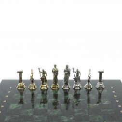 Шахматы &amp;quot;Атлас&amp;quot; доска 28х28 см шабровский змеевик