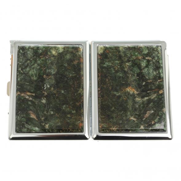 Портсигар на 10 сигарет с зажигалкой камень актиновит 123427