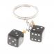 Брелок &amp;quot;Кубики-зарики&amp;quot; из черного обсидиана 124368