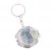 Складное зеркало брелок из флюорита круглое 126646