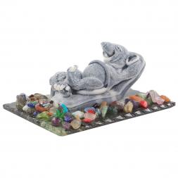 Сувенир из мрамолита &amp;quot;Крыса на шезлонге с пивом&amp;quot;