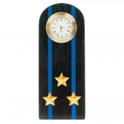 Часы-погон "Полковник МЮ" камень змеевик