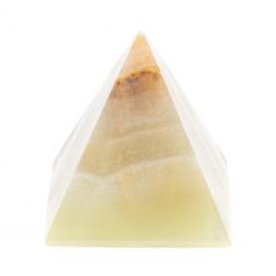 Пирамида из камня оникс зелено-коричневый 3,5х3,5х3,6 см (1,25)