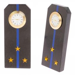 Часы &amp;quot;Погон старший лейтенант Авиации ВМФ&amp;quot; из змеевика