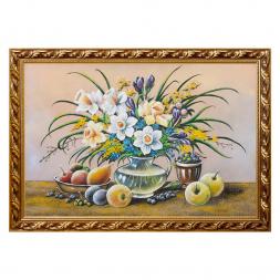 Натюрморт &amp;quot;Нарциссы&amp;quot; багет 46х66 см, каменная крошка