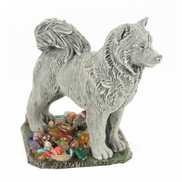 Сувенир &amp;quot;Хаски&amp;quot; из мрамолита 118586