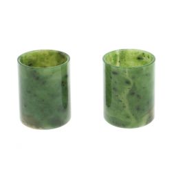 Набор стопок из нефрита 2 шт 4х5 см